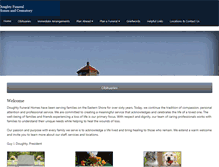 Tablet Screenshot of doughtyfuneralhome.com